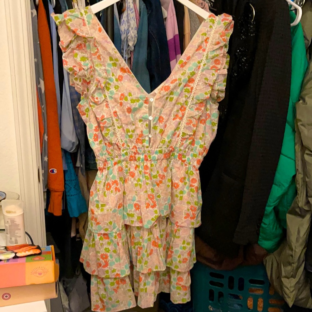 Ruffle layered dress